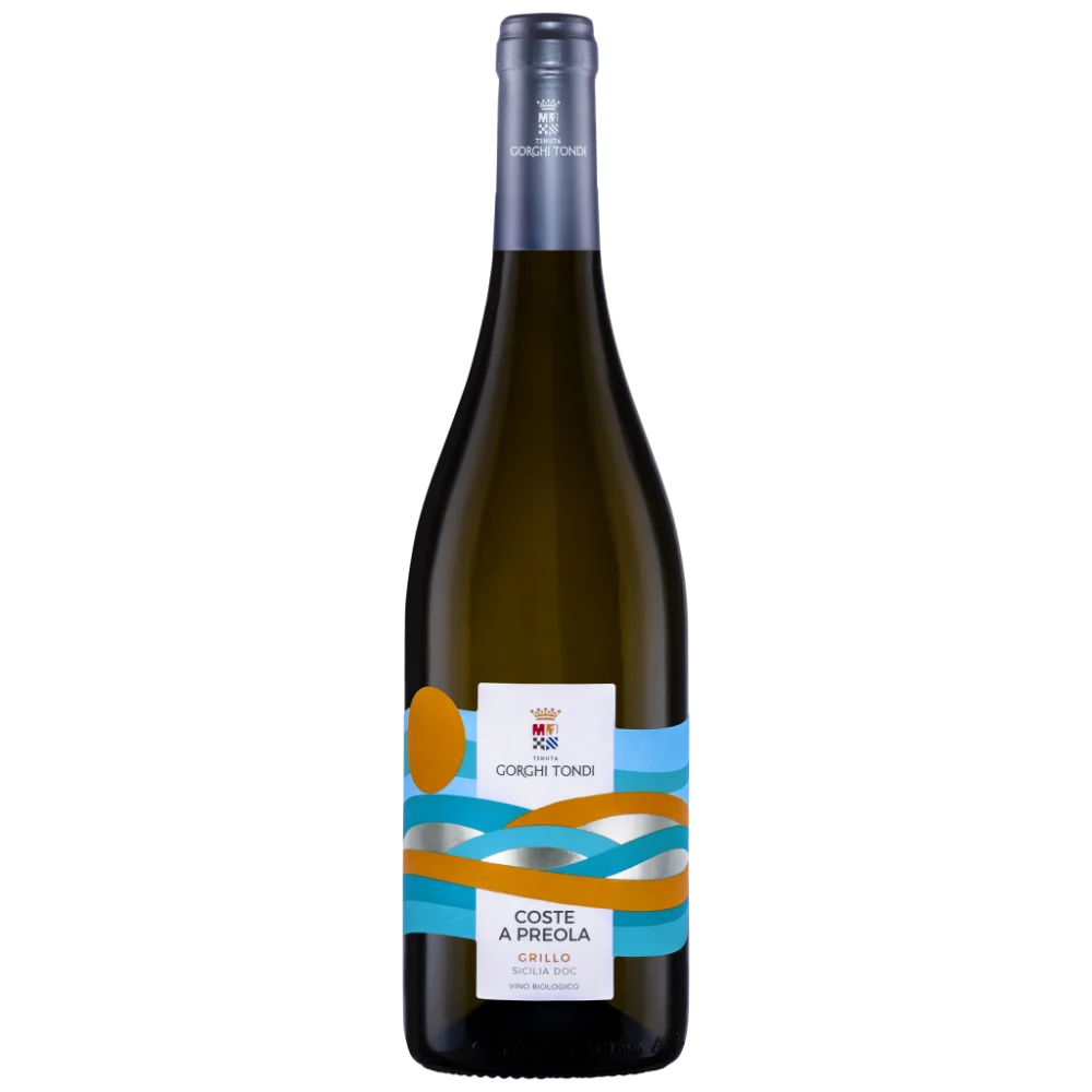 Botella de Coste a Preola Grillo Gorghi Tondi 75 cl