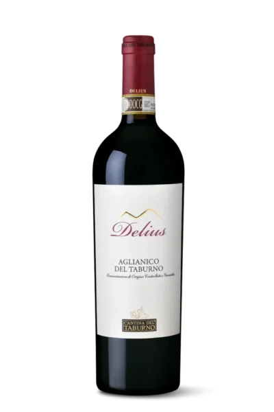 Botella de Delius Aglianico del Taburno DOCG 2020 75 cl