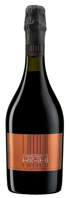 Botella de Lambrusco Grasparossa DOC Amabile Gaetano Righi 75 cl