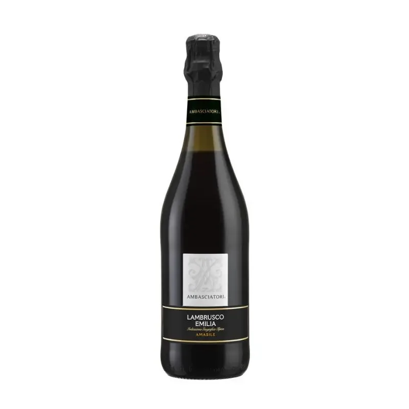 Botella de Lambrusco IGT Amabile Ambasciatori Gaetano Righi 75 cl