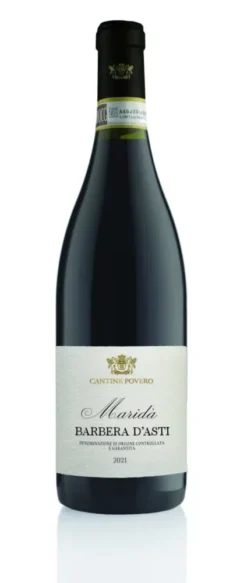 Botella de Maridà Barbera d’Asti DOCG Cantine Povero 75 cl