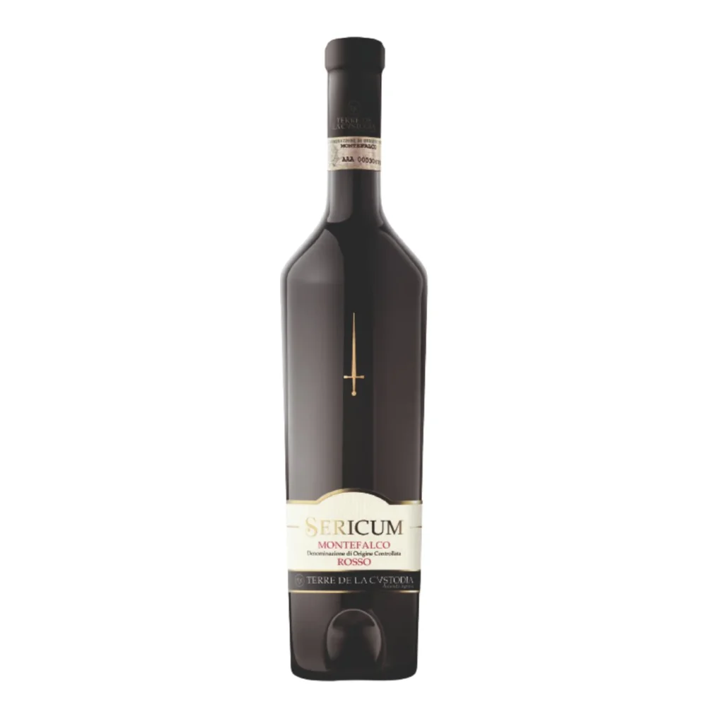 Botella de Sericum Montefalco Rosso DOC Terre de la Custodia 75 cl