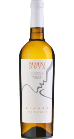 Botella de Sorsi d’Uva Racina Bianco IGP Bio Mannirà 75 cl