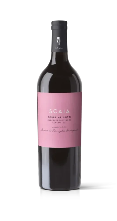 Botella de Torre Mellotti Cabernet Sauvignon IGT Veneto Scaia 2021 75 cl