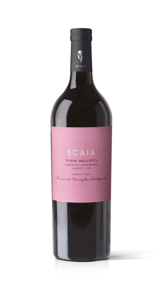 Botella de Torre Mellotti Cabernet Sauvignon IGT Veneto Scaia 2021 75 cl